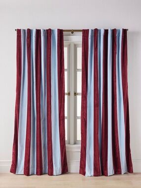 ISO: Anthropologie Trova Striped Panels Light Blue and Burgundy